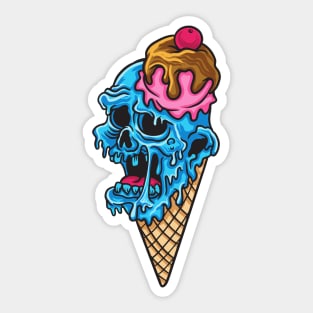 Monster Ice Cream Sticker